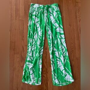 Lilly Pulitzer for Target - Green and White Patterned Pants Size Small